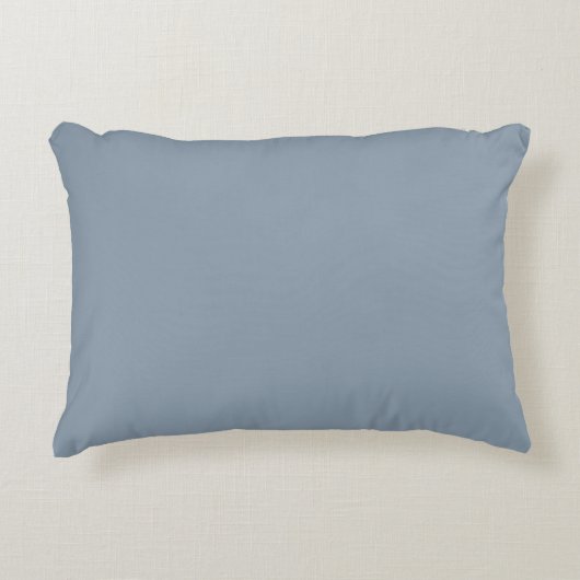 Dusty Blue Solid Color アクセントクッション (正面)