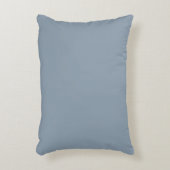 Dusty Blue Solid Color アクセントクッション (正面(垂直))