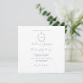 Dusty Blue Square Elegant Wedding (スタンド正面)