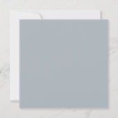 Dusty Blue Square Elegant Wedding (裏面)