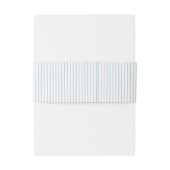 Dusty Blue Striped Elegance Classy Wedding 招待状ベリーバンド (裏面例)