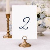 Dusty Blue Table 2 – French Stripe Wedding 招待状