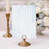 Dusty Blue Table 4 – French Stripe Wedding 招待状