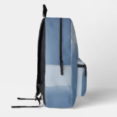 Dusty Blue Watercolor プリントバックパック (左)