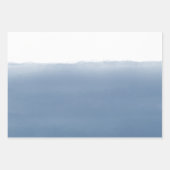 Dusty Blue Watercolor ラッピングペーパーシート (正面)