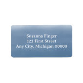 Dusty Blue Watercolor ラベル (正面)