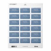 Dusty Blue Watercolor ラベル (フルシート)