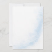 Dusty Blue Watercolor Baptism Boy 招待状 (裏面)