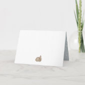 Dusty Blue Watercolor Easter Holiday Card サンキューカード (裏面)