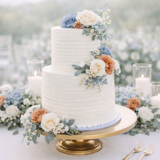 Dusty Blue Wedding Dress Code Card with QR Code 招待状