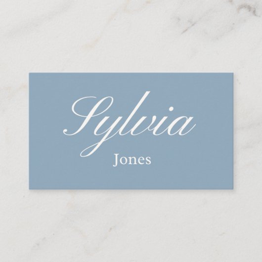 Dusty blue wedding & Engagement table place card プレイスカード (正面)