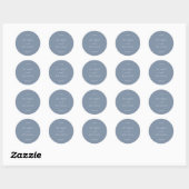 Dusty Blue Wedding Sticker – TO HAVE AND TO HOLD ラウンドシール (シート)