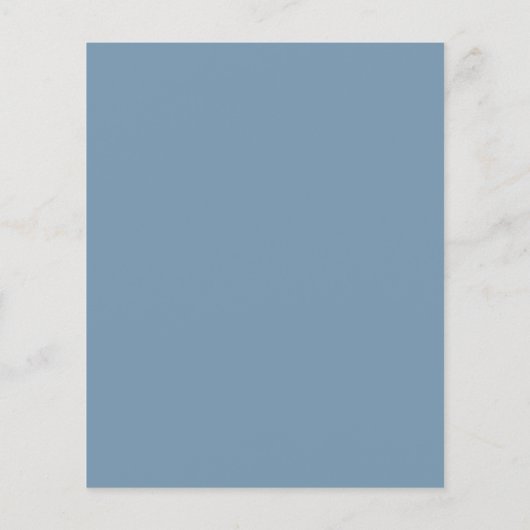  Dusty Blue Wedding Table QR Code Wedding Menu (裏面)