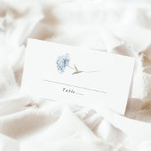 Dusty Blue White Hydrangea Watercolor Wedding プレイスカード