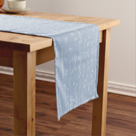 Dusty Blue Wildflower Baby Shower Table Runner ショートテーブルランナー