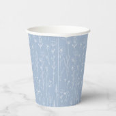 Dusty Blue Wildflower Party Cup | Botanical 紙コップ (右)