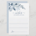 Dusty Blue Wishes for the Bride card<br><div class="desc">Dusty Blueは新郎新婦のカードを希望する</div>