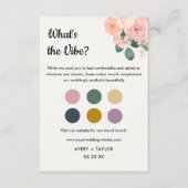 Dusty Blush Pink Wedding Guest Dress Code Card エンクロージャーカード (正面)