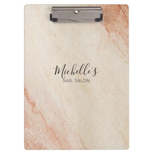 Dusty brown powder chic クリップボード (正面)