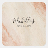 Dusty brown powder chic スクエアシール (正面)