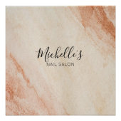 Dusty brown powder chic ポスター (正面)