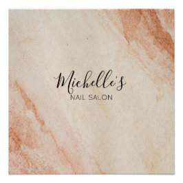 Dusty brown powder chic ポスター