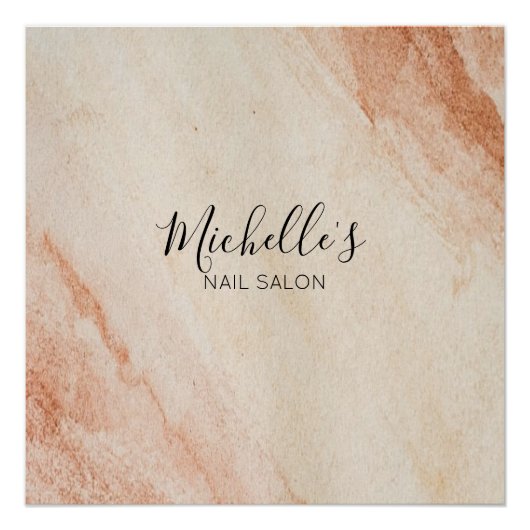 Dusty brown powder chic ポスター (正面)