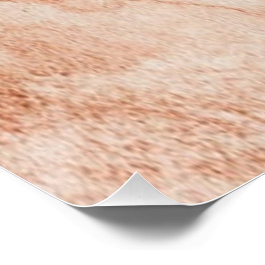 Dusty brown powder chic ポスター (コーナー)