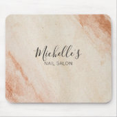 Dusty brown powder chic マウスパッド (正面)