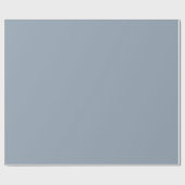 Dusty Dove Blue Color ラッピングペーパー (フラット)