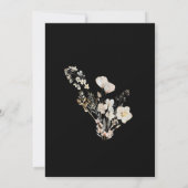 Dusty Fall Meadow Floral Wedding 招待状 (裏面)