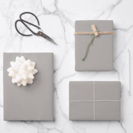 Dusty Gray Taupe Spring And Summer Trending Color ラッピングペーパーシート