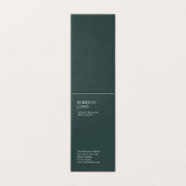 Dusty Green Unique Plain Minimalist  名刺 (外部フラット)