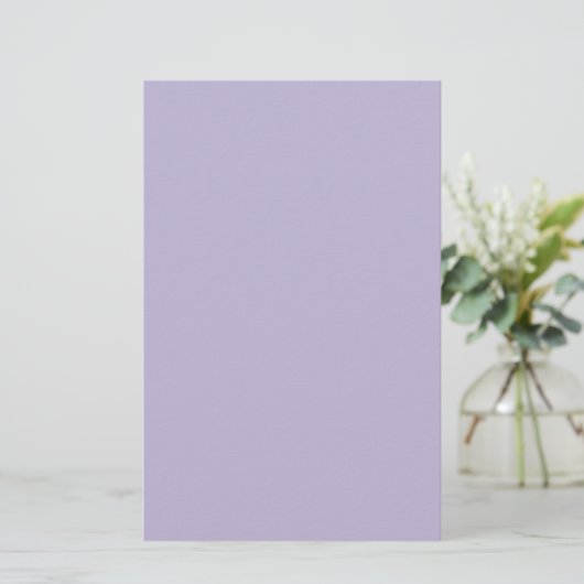 Dusty Lavender Solid Color 便箋 (スタンド正面)