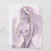 Dusty Lilac Agate Baptism 招待状 (裏面)