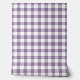 Dusty Lilac Gingham Check Green Buffalo Plaid 壁紙