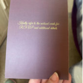 Dusty Mauve Peach Rose Petals Promises Wedding 招待状