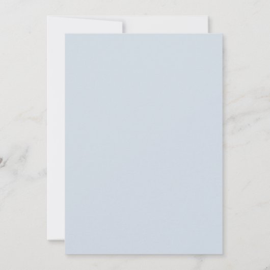 Dusty Periwinkle Gold Foil Marble Wedding 招待状 (裏面)