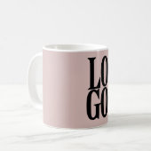 Dusty Pinkの会社カスタムまたはビジネスのロゴ コーヒーマグカップ (正面左)