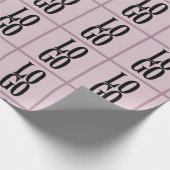 Dusty Pinkの会社カスタムまたはビジネスのロゴ ラッピングペーパー (角)