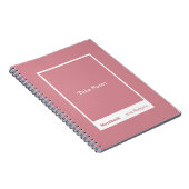 Dusty Pink Block Quote Classic Notebook ノートブック (右側)