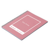 Dusty Pink Block Quote Classic Notebook ノートブック (左側)