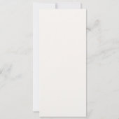 Dusty Pink Cream Magnolia Floral Wedding Menu Card 招待状 (裏面)