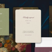Dusty Pink Dutch Floral Wedding RSVP