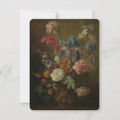 Dusty Pink Dutch Floral Wedding RSVP (裏面)