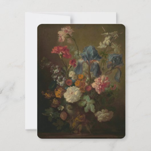 Dusty Pink Dutch Floral Wedding RSVP (裏面)