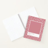 Dusty Pink Floral Aesthetic Notebook ノートブック (内部)