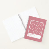 Dusty Pink Floral Aesthetic Notebook ノートブック (内部)
