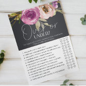 Dusty Pink Floral Game Over or Under チラシ