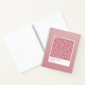 Dusty Pink Floral Gradient Spiral Notebook ノートブック (内部)